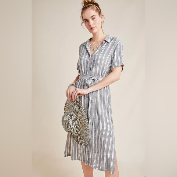 Anthropologie Dresses & Skirts - Cloth & Stone July Striped Shirtdress